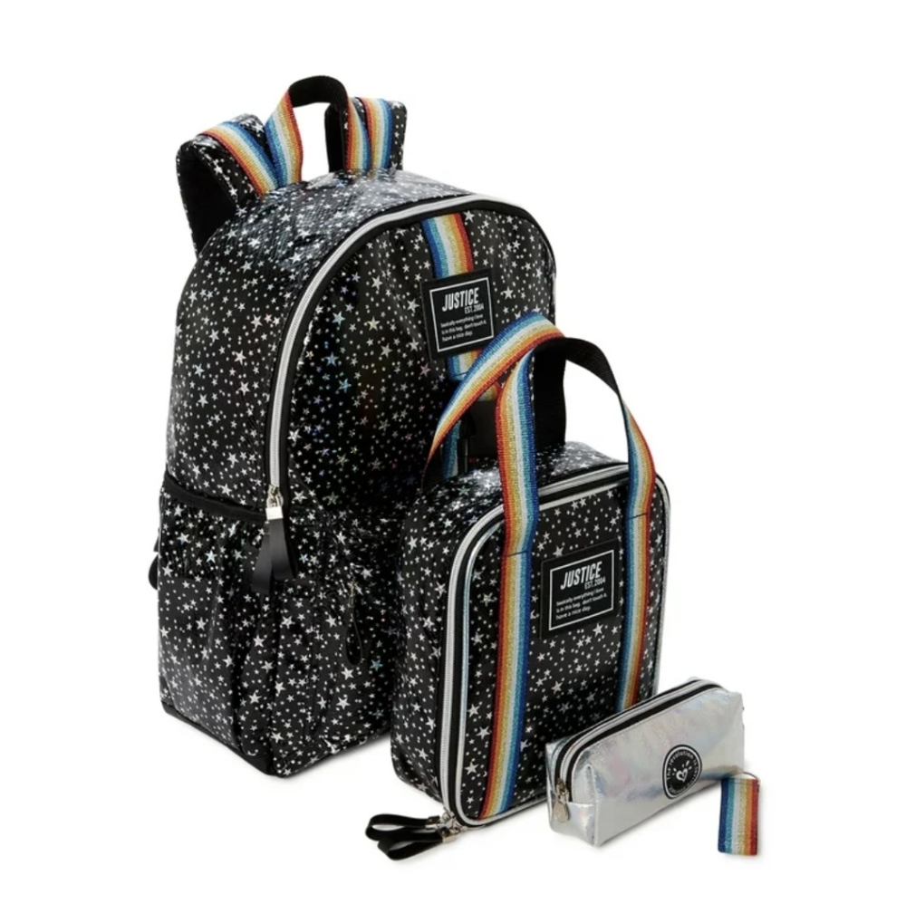 3pc set Backpack Star Patterned Striped 🎁 gift